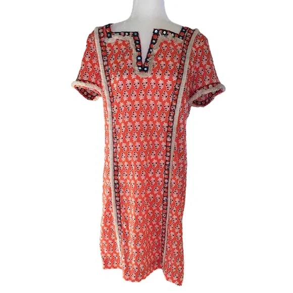 Tory Burch | Dresses | Tory Burch Liseth Orange Navy Blue Floral Fringe Sequin Slip Tunic Dress | Poshmark Tory Burch | Dresses | Tory Burch Liseth Orange Navy Blue Floral Fringe Sequin Slip Tunic Dress | Poshmark